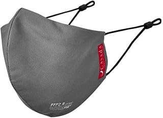 Casada FFP2 zertifizierte Nano-Maske-PRO grau ab 5er Set Gesichtsschutz Hygiene Schutzmaske Mehrwegmaske Mundschutz Wiederverwendbar Waschbar