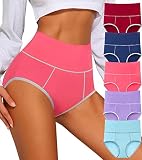 Annenmy Underwear for womens Cotton High Waisted Panties Moisture Wicking Teen Briefs Plus Size & Re