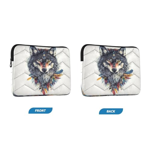 Funda para portátil ALAZA Boho Wolf 13-14 pulgadas miniatura 2