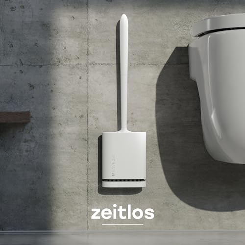 Image of Bathroom Cleaning Brush with Wiper 2 in 1 Tiles Cleaning Brush with Long Handle 120 Rotate Bathroom Floor Cleaning Brush Floor Silicone Toilet Brush with Flat and Flexible Head (B0C181J5N1)