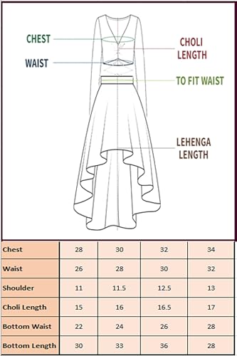 Image of Fashion Dream Girls Silk Blend Readymade Embroidered 3 Piece Lehenga Choli Set|Lehenga Choli,Ethnic Wear|Lehenga for Kids|Lehenga Set