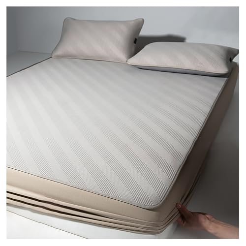 Ensemble de draps d'été rafraîchissants en soie glacée luxe bleu 180x200cm
