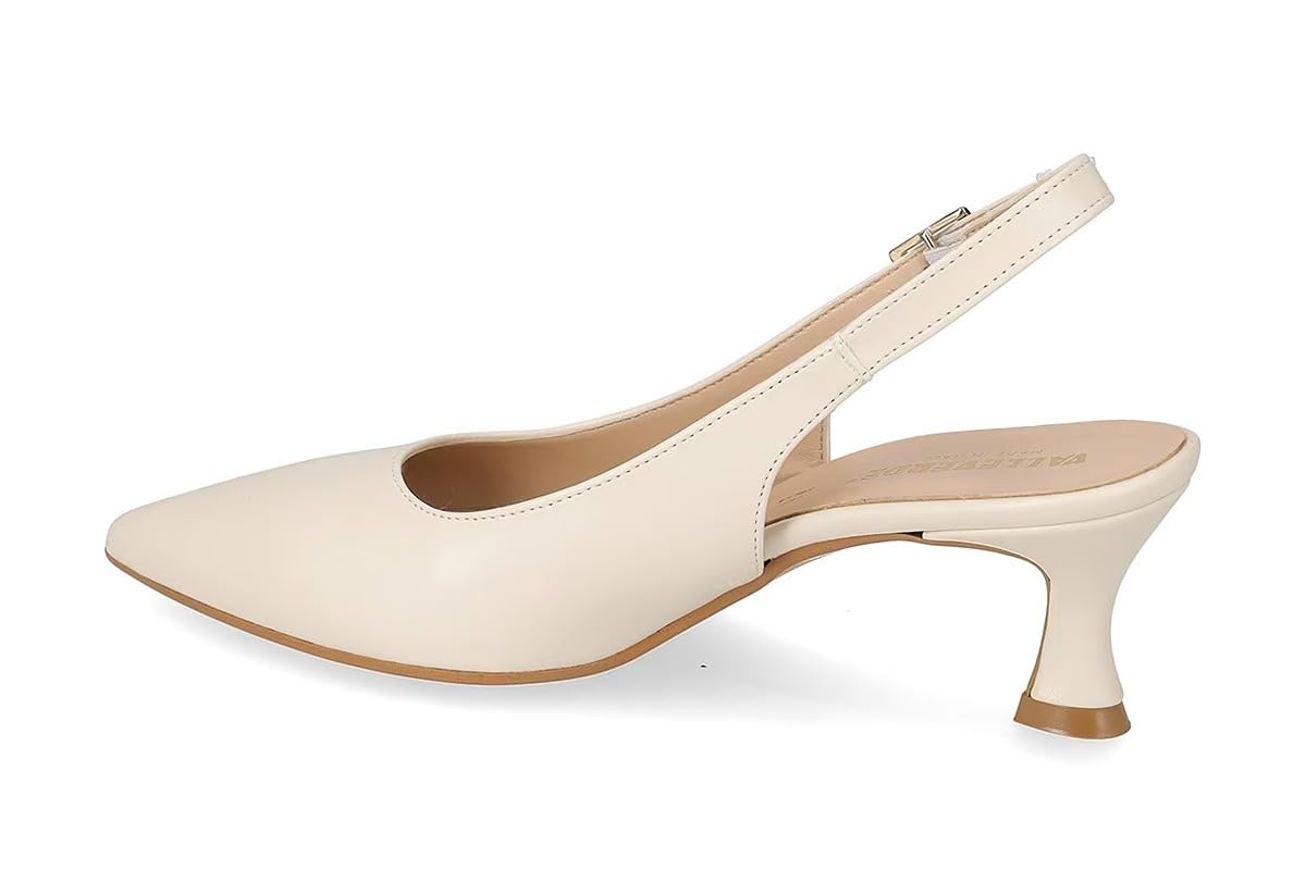 Valleverde 19040, Décolleté Slingback da Donna in Pelle con Cinturino Regolabile