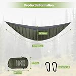 REDCAMP Camping Hammock Underquilt,Single Lightweight 4 Season Hammock Sleeping Bag Quilt Packable for Backpacking,Hiking Green