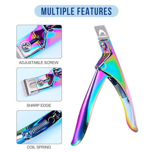 Alicate para uñas falsas de acero inoxidable profesional miniatura 6