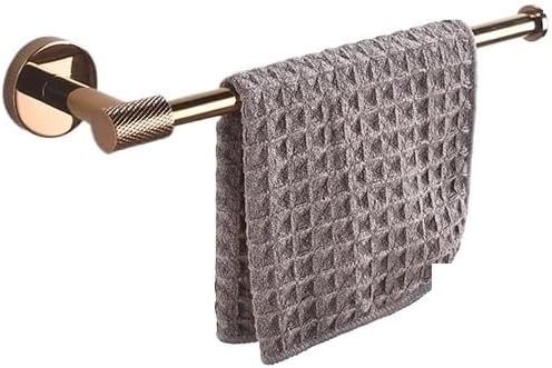 Glossy Rose Gold Chrome Bathroom Accessories Set Wall Mounted Hand Towel Holder Toilet Roll Holder Bathrobe Hook Hanger(PC-4 piece Set)
