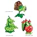 ROLOSO Plants and Zombies Toys Figures vs Peashooter Party Favors Birthday Decorations Supplies Plush Sets Playset Series 2 PVZ Kids Games Books Zomboss Gargantuar with Storage Box