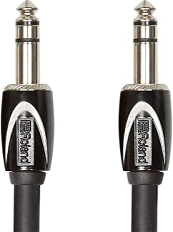Roland Black-Serisi Stereo Ba lant  Kablosu   6,3 mm -TRS Jak, Uzunluk 1 m   RCC-3-TRTR