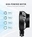 LEMOISTAR Battery Operated USB Car Fan, Electric Cooling Fan, 4 Speed,360 Degree Rotatable Backseat,5V Cooling Air Small Personal for Car, Rear Seat Passenger Dog