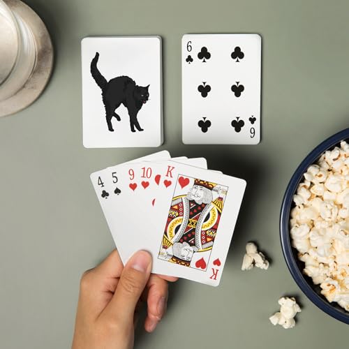 Lantern Press Black Cat, Baraja de 52 Cartas Poker miniatura 2