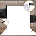 MTMETY White Screen Backdrop for Photography, 5x7ft Chromakey White Polyester Fabric Photo Booth Background Collapsible Screen Seamless for Photoshoot Screen Video Recording Party Curtain KXBMYME037