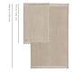nice homeit Set mit 2 Handtüchern mit Fransen aus 100 % natürlicher ringgesponnener Baumwolle – weich, sehr saugfähig, dünn, leicht, schnell trocknend – Made in Italy Taupe