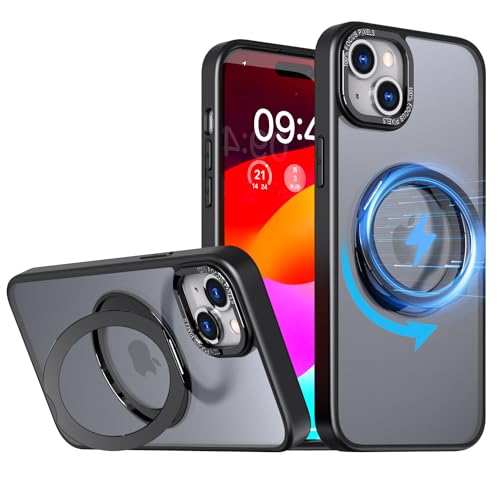 cuΉ iPhone 15 Plus P[X MagsafeΉ 360x]X^h ی^ }Olbg ACtH15 vX Jo[ ق15 Plus X}zP[X ϏՌ JYی  CX[d ԍڃz_[ Ή, 