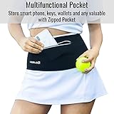 Nebudo Tennisball-Band-Halter, Pickleball, Tennisbälle, Pickleballs Haltezubehör für Damen, Rock, Herren, Taille, Hüfttaschen, Zubehör (L: 94 cm - 101,6 cm, Flexible Taille)