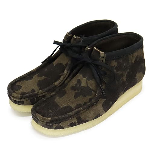 [クラークス] 26174023 Wallabee Boot ワラビーブーツ レディースシューズ Blk/Khaki Floral UK5.5-約24.5cm