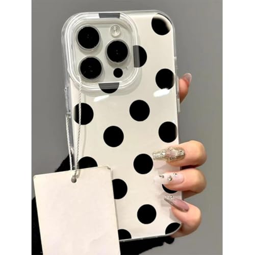 Coque iPhone 13 Pro antichoc souple Wave Points silicone motif pois