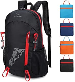Foldable Backpack 20L, Lightweight Hiking Backpack Small Rucksack Daypack Waterproof Travel Camping Walking Outdoor Packable Backpack for Men Women