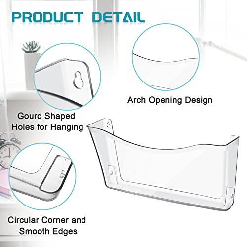 Pochettes murales en acrylique transparent support mural format A4 de documents - 4