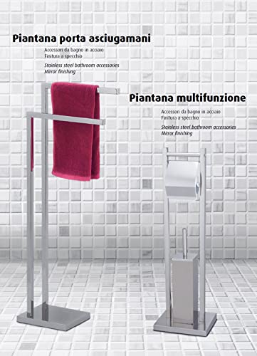 King Home P1592246 3-Arm Towel Rail Diameter 23 x 88 cm, Multi-coloured, diameter 23X88H - Image 3