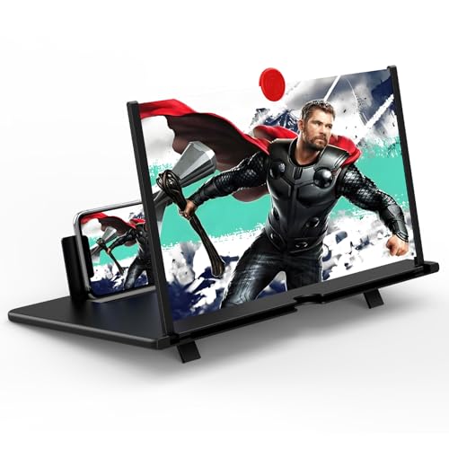 18'' Screen Magnifier for Cell Phone, Fanlory 3D HD Magnifying Screen Enlarger Expanders for Movies,...
