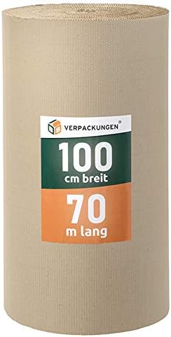 1 Rolle Wellpappe, Polstermaterial 70cm, 70m, 1-wellig - Papier Weinand