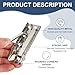 PATIKIL 3.9 Inch Metal Clipboard Clips, 4 Pack High Grip Lever-Type Mountable Clips Strong Springs Clamp with 8 Rivets for Office Home, Silver