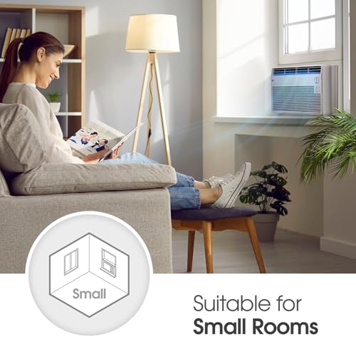 LG 5,000 BTU Window Air Conditioner, Cools 150 Sq.Ft. (10' x 15' Room Size), Quiet Operation, 2 Cooling & Fan Speeds, 2-Way Air Deflection, Washable Filter, 115V by LG - Image 4