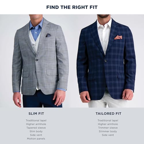 Haggar J.M Slim Fit Subtle Print Sportcoat Blue - image 5