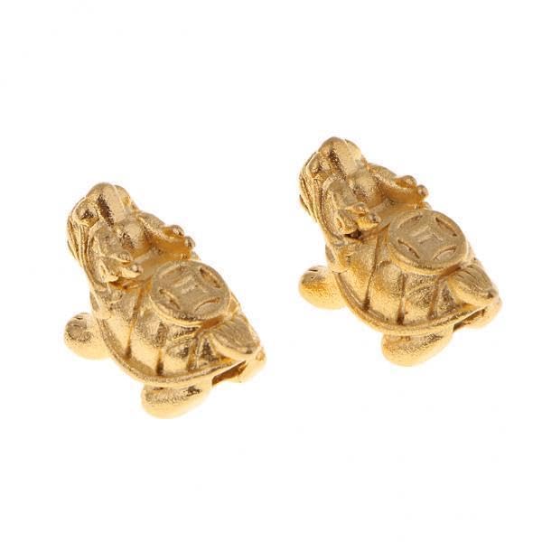 SNAPPSY 10x2Pcs Gold Plated Copper Dragon Turtle Beads for DIY Bracelets Making Crafts-image-31