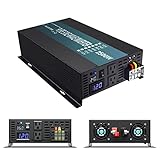 WZRELB Strong Driving Capacity 2500W 24VDC to 120VAC Pure Sine Wave Inverter Power Converter (RBP250024B1), Black