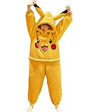 FyoFya Erwachsene Jumpsuits Damen Onesies Kostüm Tier Kostüm-Anzug Vlies Dicker warm Nachthemd Schlafanzug Kapuzenpullover Nachtwäsche Cosplay Kigurumi Party Halloween
