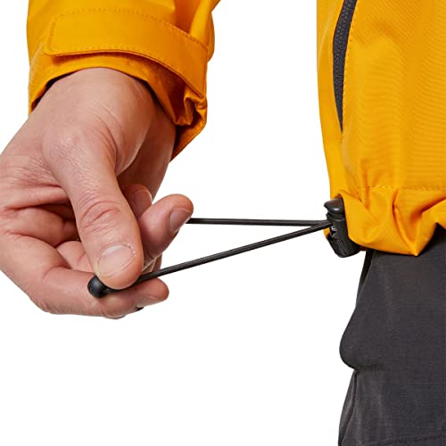 Image of Helly-Hansen mens Crew Midlayer Fleece Lined Waterproof Windproof Rain Jacket