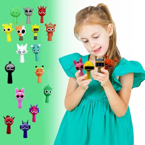 Image of CartHome 17 Pcs Toys, Funny Keychains Colorful Sprunky Plush Toy Suitable Playtime Fun Learning Activities Stress Relief Sensory Development Collectible Displays Party