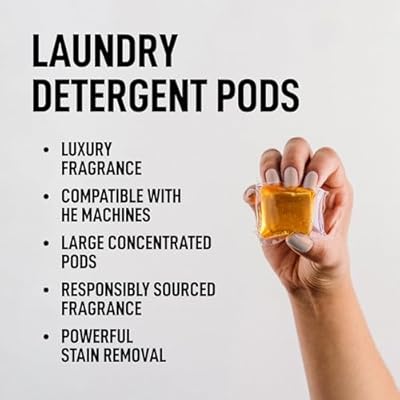 Laundry Sauce - Luxury Scented Laundry Detergent Pods & Scent Booster Bundle (Australian Sandalwood), Premium Laundry Washing Pods with High-End, Sophisticated Fragrances, Dye Free & HE Compatible