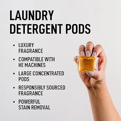 Laundry Sauce Bundle Set Luxury Scented Detergent Pods & Scent Booster Bundle and Dryer Sheets, Sophisticated Fragrances (Indonesian Patchouli)