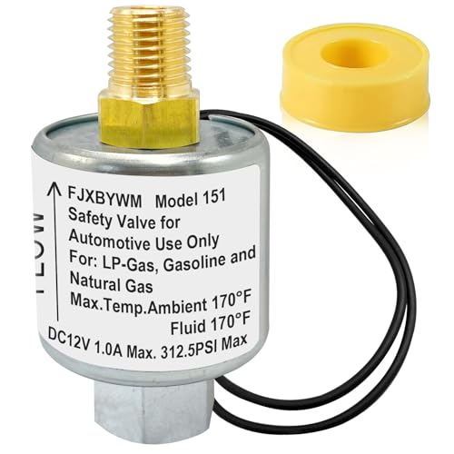 Solenoid Valve, Propane 12v Solenoid Fuel Lock Off Valve Lock off Lpg Liquid Vapor Gas 1/4
