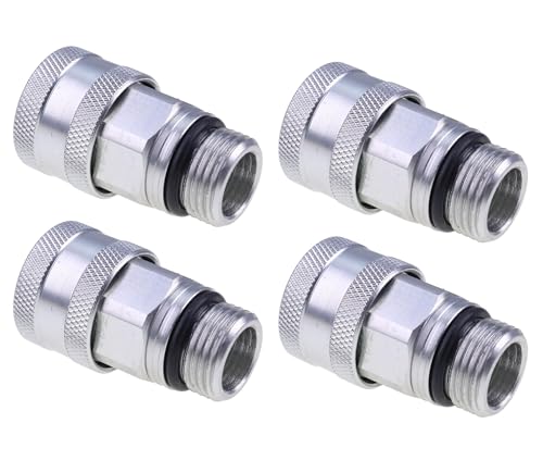Image of JZGRDN 4PCS Hydraulic Couplers AM115139 Compatible with John Deere 425 445 455 X465 X475 X485 X495 X575 X585 X595 X700 X710 X720 X724 X728 X729 X730 X740 X744 X748 X749 X750 X754 X758 X759