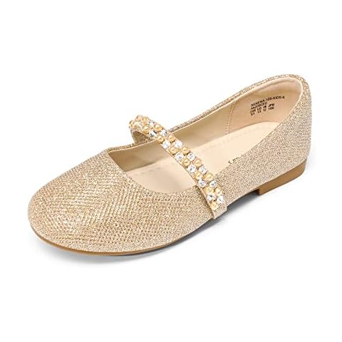 DREAM PAIRS Serena Gold-Glitter Fashion Trainers Cover