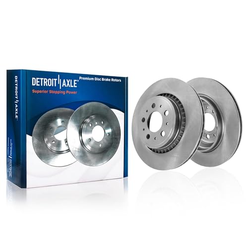 Image of Detroit Axle - Brake Kit for 2003-2014 Volvo XC90 | 13.23 inch in Front & 12.13 inch in Rear Disc Brake Rotors Brakes Pads 2004 2005 2006 2007 2008 2009 2010 2011 2012 2013 Replacement