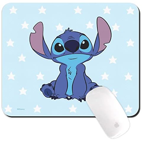 Original And Officially Licensed By Disney Mouse Pad for PC, Pattern Stich 006, Computer Mouse Mat, Non-Slip, 220 mm x 180 mm Cover