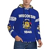 Photo Gallery wcxthgfa felpa con cappuccio da uomo con stampa della bandiera del wisconsin, per passeggiate casual, viaggi o rilassarsi a casa, nero , s Photo Gallery wcxthgfa felpa con cappuccio da uomo con stampa della bandiera del wisconsin, per passeggiate casual, viaggi o rilassarsi a casa, nero , s