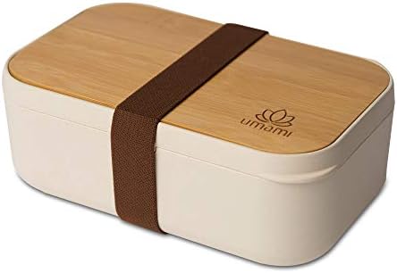 Umami Bento Lunch Box for Adults/Kids All-in-One, Meal Prep Lunch Box Food Containers for Men/Women, Bento Box Accessories Included, Cute, Microwave, Dishwasher & Freezer Safe