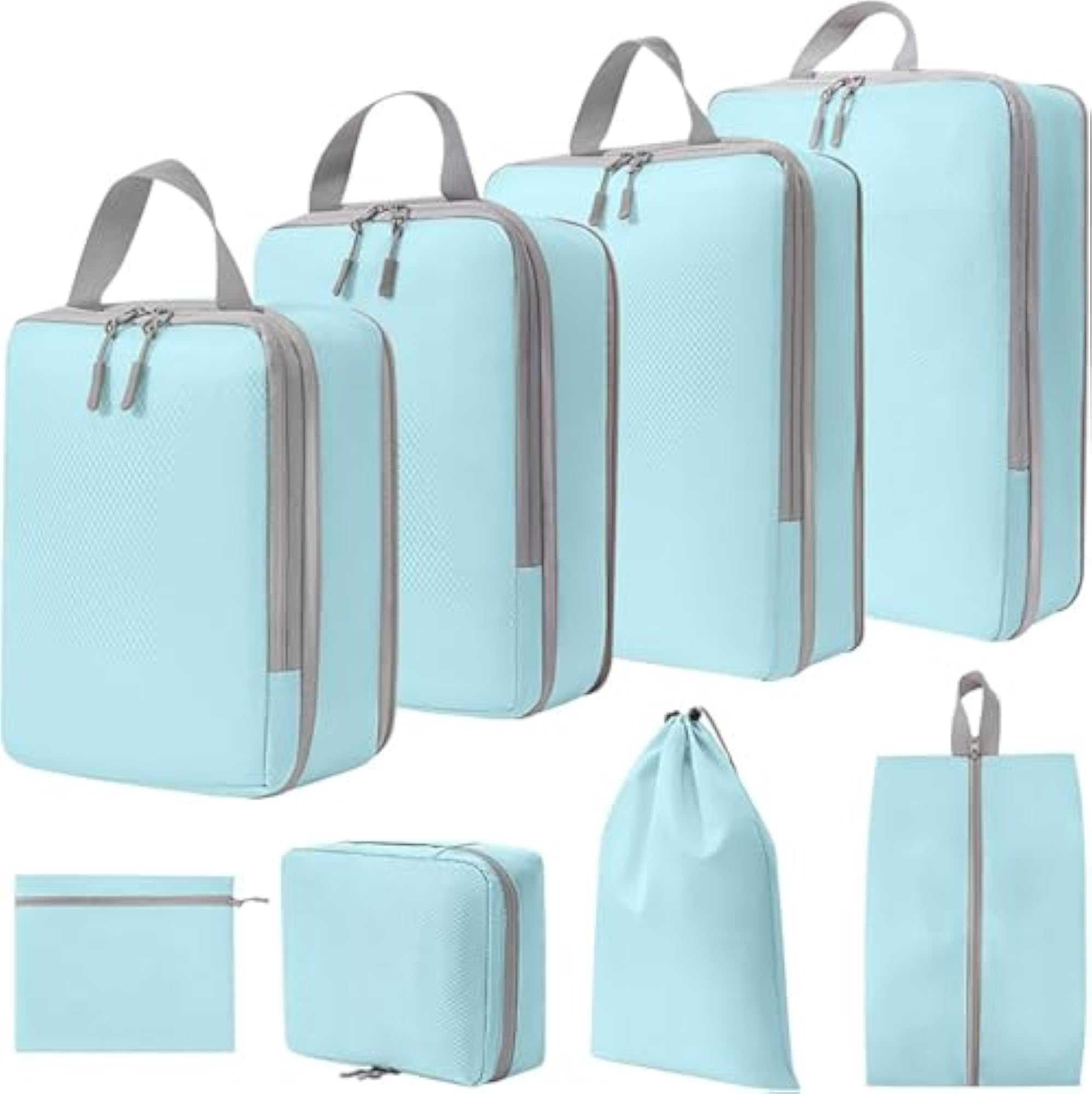 Compression Packing Cubes, 8 Set Travel Organizer Essentials