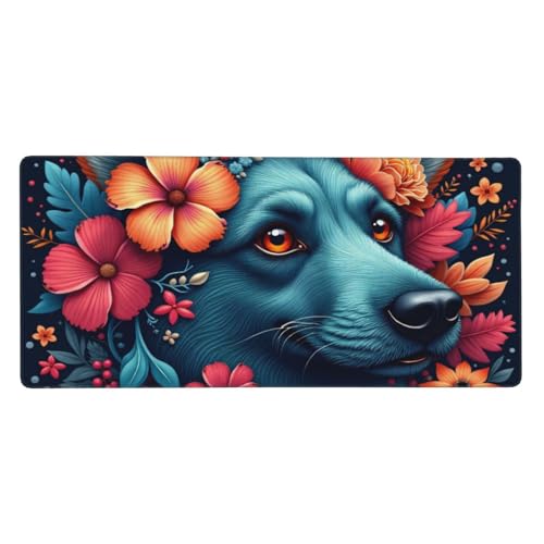 Tapis de souris fleurie chien pour embellir votre bureau au quotidien