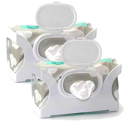 Gadjit Wet Wipes, Hand Wipes & Baby Wipes Wall Dispenser (2 Pack) | Mounts on a Wall and Holds Up to a 84 Count Pack of Wipes | Keeps Wipes Always Within Easy Reach of Messes | One-Handed Wipes Dispensing Gadjit Wet Wipes, Hand Wipes & Baby Wipes Wall Dispenser (2 Pack) | Mounts on a Wall and Holds Up to a 84 Count Pack of Wipes | Keeps Wipes Always Within Easy Reach of Messes | One-Handed Wipes Dispensing