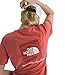 THE NORTH FACE Women's Evolution Edge of Light Box NSE Short-Sleeve Tee | Regular Fit Cotton Shirt with Logo Graphic, Mars Dust, Large
