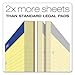 Ampad Evidence Dual Pad, Narrow/Margin Ruled, Size 8.5 x 11.75 Inches, Canary Paper, 100 Sheets Per Pad (20-246),