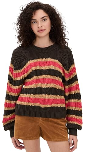 Free People Women's Frankie Cable Striped Pul