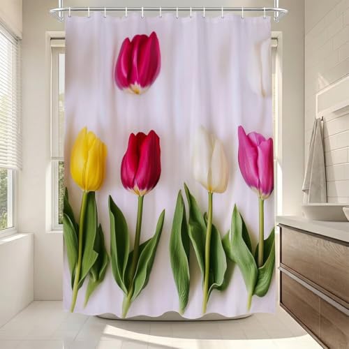 Rideau de douche imperméable et lavable en machine 150x170 en polyester avec oeillets ZO-838
