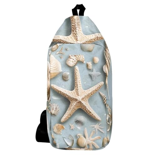 Sac à dos à bandoulière étoile de mer pour voyager léger